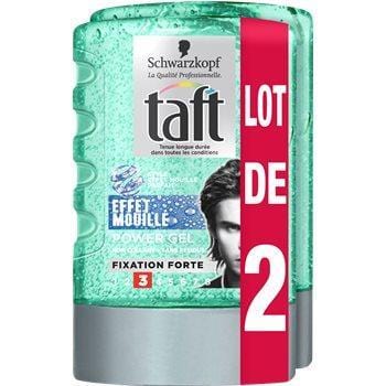 Gel coiffant Taft Effet mouillé 2x300ml