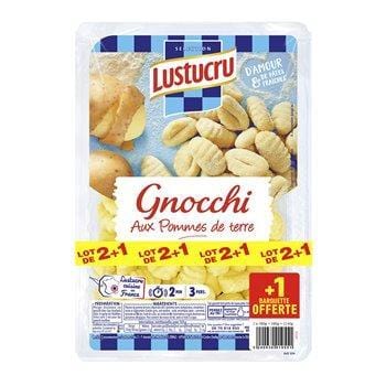 Gnocchi Lustucru 2x380g + 1 barquette offerte