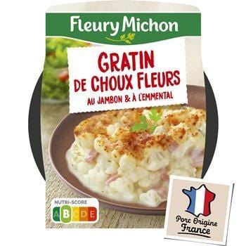 Gratin Fleury Michon Choux-fleur jambon 280g