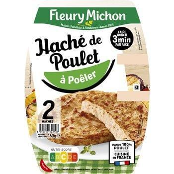 Haché Fleury Michon Poulet grillé - 2x80g