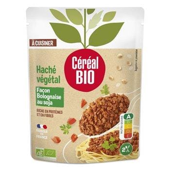Haché végétal Céréal Bio  Bolognaise soja - 250g