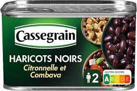 Cassegrain Haricot Noirs Citronelle et Feuilles de Combava 250g