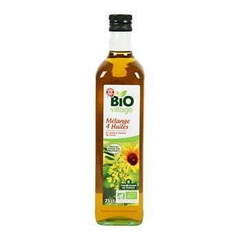 Huile Bio Village mélange 4 huiles biologiques - 75 cl