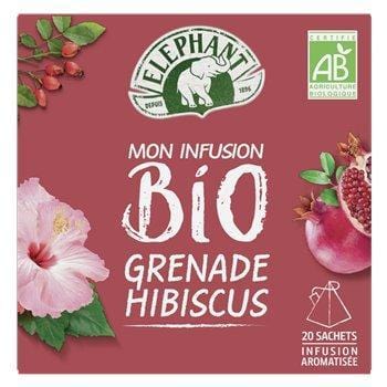Infusion Bio Eléphant Grenade hibiscus - 38g
