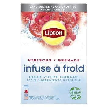 Infusion Lipton froid hibiscus x15 - 38g