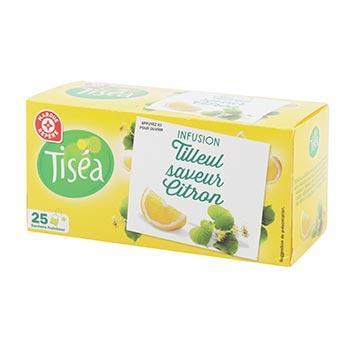 Infusion Tiséa Tilleul Citron 25 sachets 34g