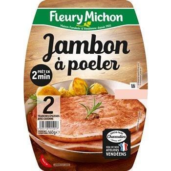 Jambon à poêler Fleury Michon - 2x80g