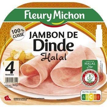 Jambon de dinde Fleury Michon Halal - x4 - 160g