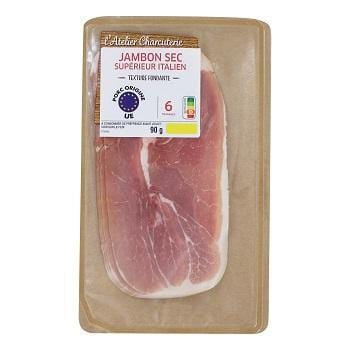 Jambon sec italien supérieur L'Atelier Charcuterie x6 - 90g