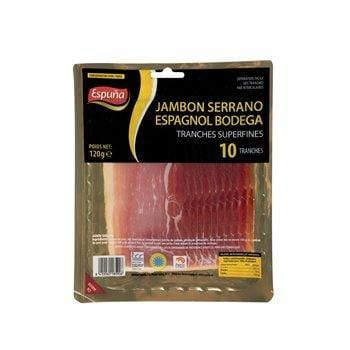 Jambon Serrano en tranches super fines 120g