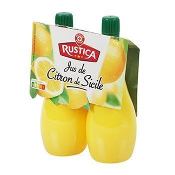 Jus de citron Rustica Sicile - 2x125ml - 250ml