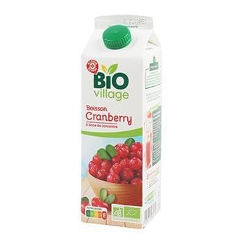 Jus de cranberry Bio Village Bio - 1L