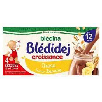 Lait Blédidej Blédina Choco banane Dès 12mois 4x250ml