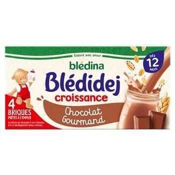 Lait Blédidej Blédina Chocolat Dès 12 mois - 4x250ml