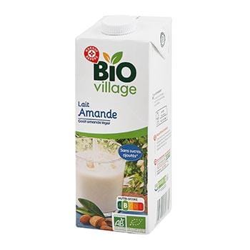 Lait d'amande Bio Village sans sucre ajouté - 1L