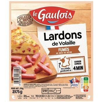 Lardons Le Gaulois Volailles fumés - 2x75g