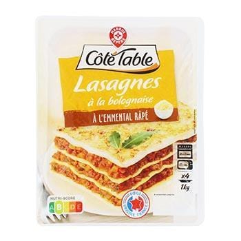 Lasagnes bolognaise Côté Table 1kg