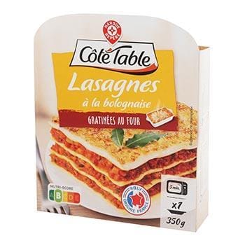 Lasagnes bolognaise Côté Table 350g