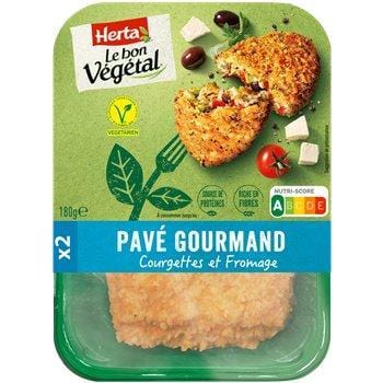 Le bon végétal Herta Pavé courgette fromage - 180g