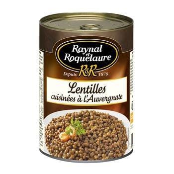 Lentilles Raynal et Roquelaure Cuisinées à l'Auvergnate - 410g