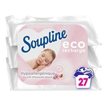Soupline Eco Recharge Adoucissant Concentré Hypoallergénique 3x200ml