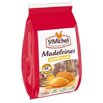 St Michel Sachet individuel de coquilles de madeleines (x24) 600g