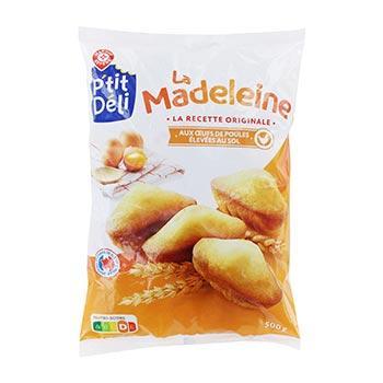 Madeleines P'tit déli coquilles Vanille de Madagascar - 4x125g