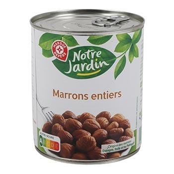 Marrons entiers Notre Jardin - 510g