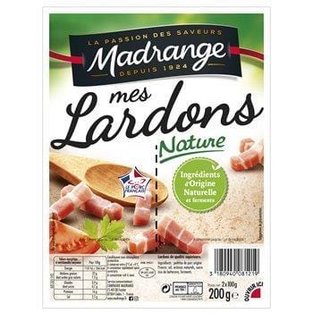 Mes lardons Madrange Nature Omega 3 - 200g