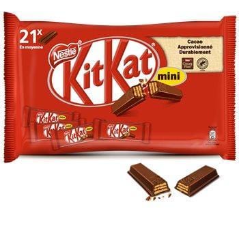 Mini barre chocolatée KitKat 21 barres - 350g