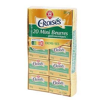 Mini Beurre Les Croisés Demi-sel - 80% MG - x20 - 200g