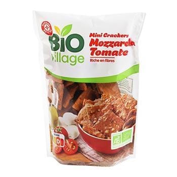 Mini crackers Bio Village Tomate/mozzarella - 110g