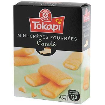 Mini-crêpes fourrées Tokapi  Comté - 65g