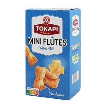 Mini-flûtes feuilletées Tokapi Emmental - 100g
