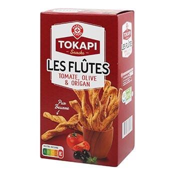 Mini-flûtes Tokapi Tomate/olive/origan - 100g