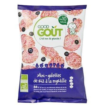Good Gout Mini Galette de Riz Myrtille 40g