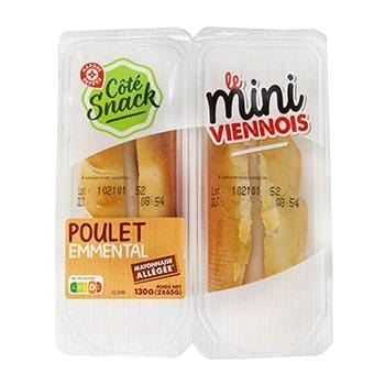 Mini sandwich Côté Snack Viennois poulet - 130g