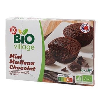 Moelleux chocolat Bio Village  Mini x6 - 200g