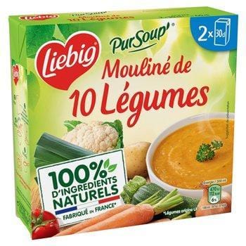 Mouliné PurSoup' Liebig  10 légumes variés - 2x30cl