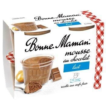 Bonne Maman Mousse au Chocolat au Lait  4x50g