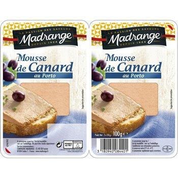 Mousse canard Madrange Porto - 2x50g
