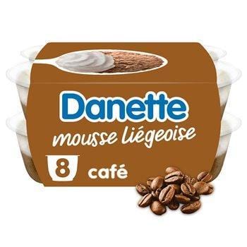 Danette Mousse Liégeoise Café 8x80g