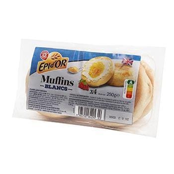 Muffins Epi d'Or blancs x4 - 250g