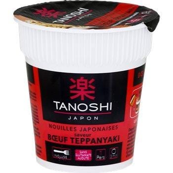 Tanoshi Nouilles japonaises Teppanyaki au bœuf 65g