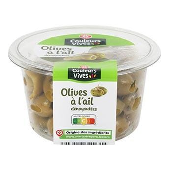 Olives à l'ail Couleurs Vives 150g