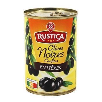 Olives noires Rustica Entières - 225g
