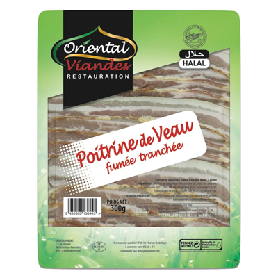 Oriental Viandes Bacon de Veau A Griller 300g