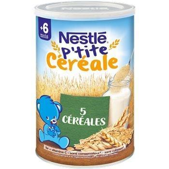 P'tite céréale Nestlé - 6 mois 5 céréales - 400g
