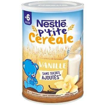 P'tite céréale Nestlé  - 6 mois Vanille - 400g