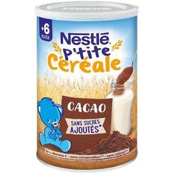 P'tite Céréales Nestlé - 6 mois Cacao - 400g